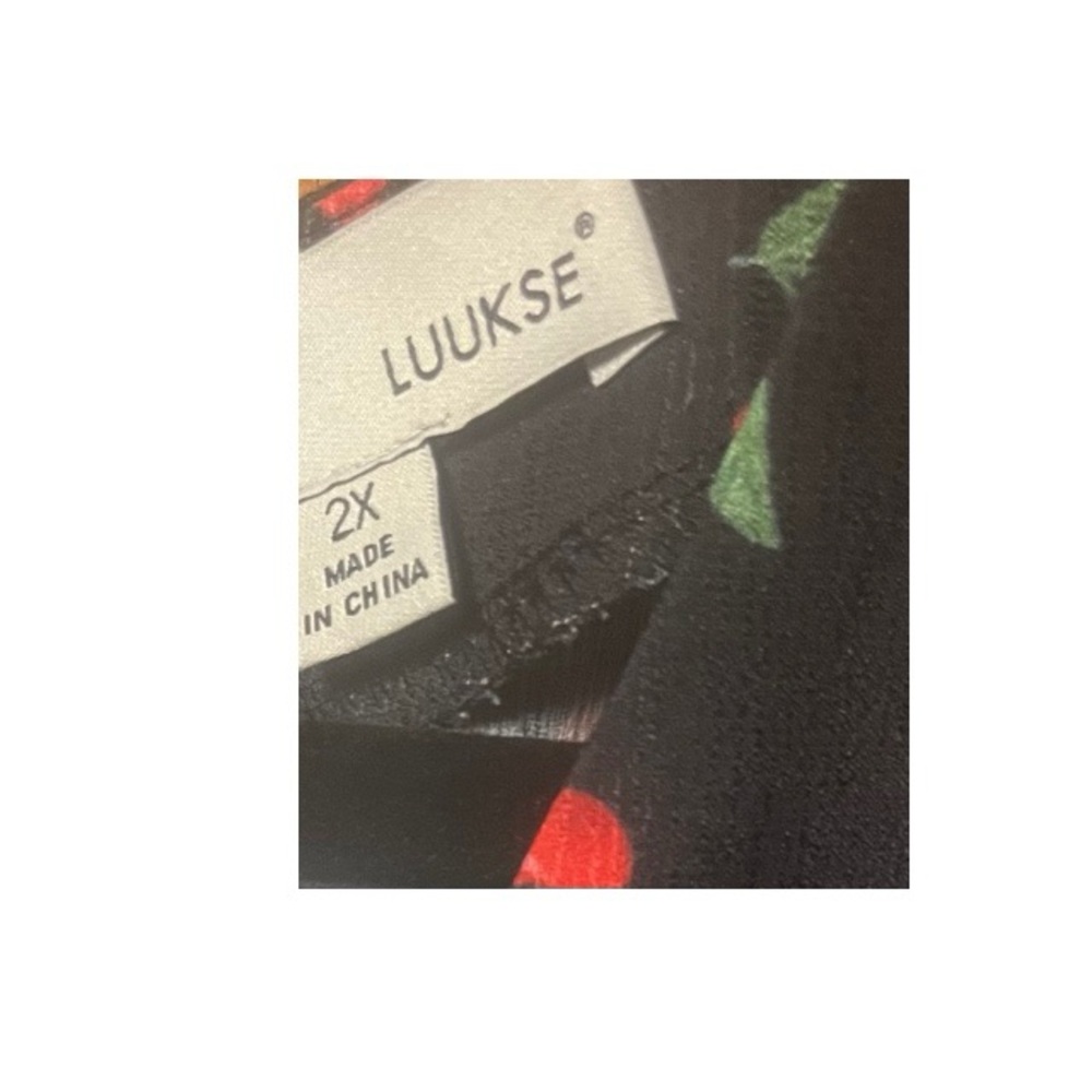 Luukse Cherry Print Faux Wrap Dress - Picture 4 of 5